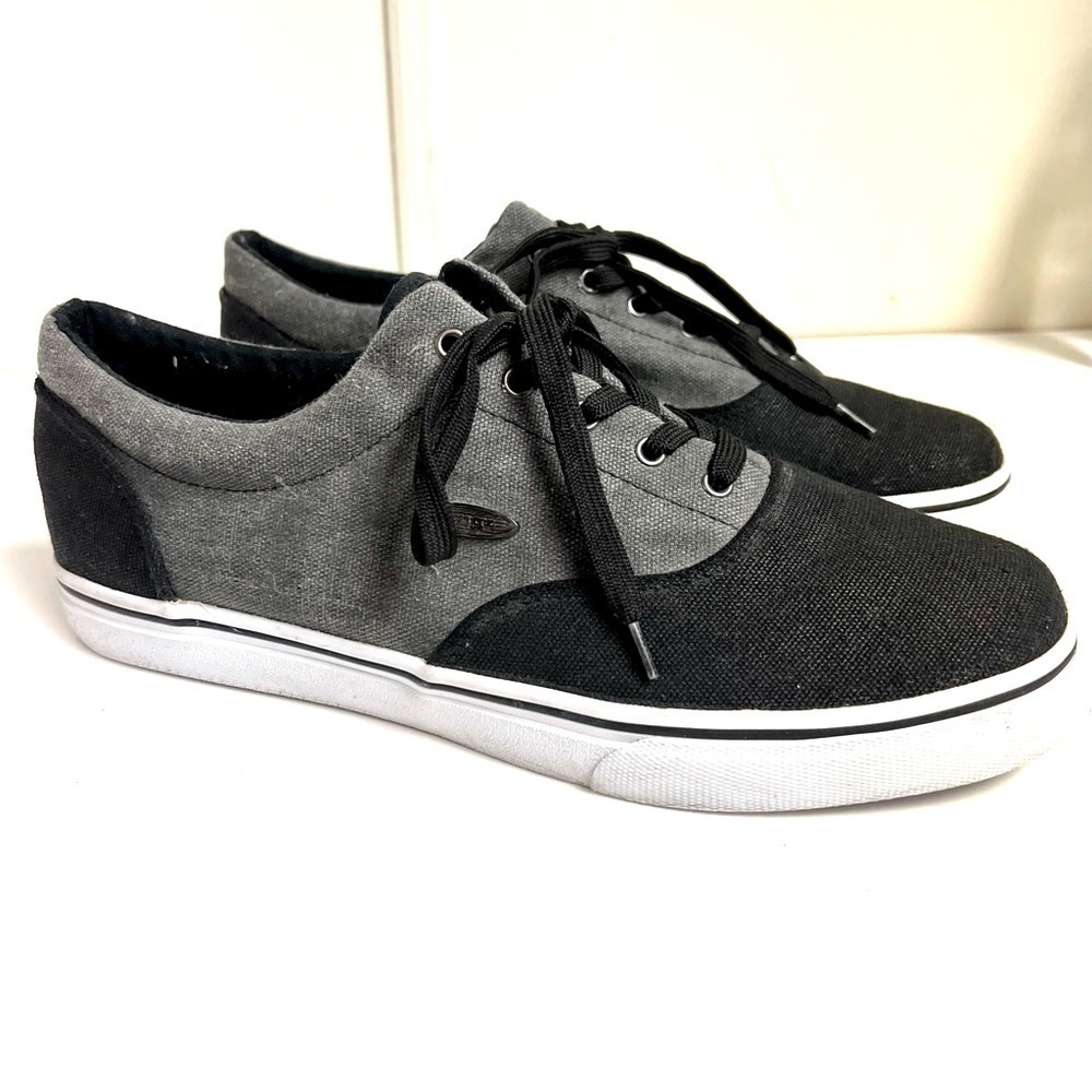 Lugz Men's Lear Sneaker lace up gray canvas size 12